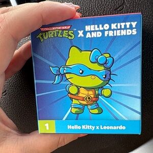 Hello Kitty X TMNT Action Figure - Blue and Green